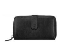Prato - Prato LM Shahid Damenbörse mit Riegel RFID echt Rindleder schwarz Schwarz