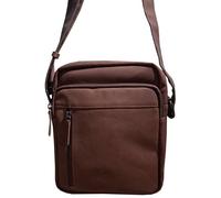 Prato - Prato Oil Pull Up Schultertasche echt Rindleder dunkelbraun Braun