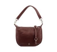 Prato S037-G genarptes PU Umhängetasche Handtasche dark beigeRot / onesize
