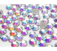 Preciosa VIVA 12 Crystal Aurora Boreale ab 144 Stück Hotfix-Kristalle zum Aufbügeln für Kleidung, Zubehör, Schmuck - Irisierender Effekt SS16 (3,8-4,0 mm) 4 mm 144 Stück