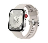 Preis nur mit mySaturn - HUAWEI FIT 3 Smartwatches Aluminiumlegierung Fluorelastomer-Armband, 130-210 mm, Weiß/Silber