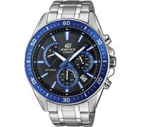 Preis nur mit voelkner+ | Casio Chronograph Armbanduhr EFR-552D-1A2VUEF (L x B x H) 53 x 47 x 12.3mm Silber-Blau Gehäusematerial=Edelstahl Material
