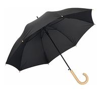 Preiswert&Gut Automatik Regenschirm Ø103cm LIPSI Stockschirm Schirm recycelten Kunststoffen (schwarz)