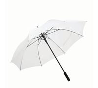 Preiswert&Gut Stockschirm Automatik Groß 120 cm Damen Herren Fiberglas XXL Regenschirm (Weiß)