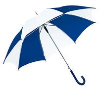 Preiswert & Gut Stockschirm Automatisch blau weiß Schirm Durchmesser 103cm Regenschirm Speichenlänge ca. 59cm