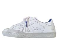 PREMIATA Herrenschuhe Lederschuhe Steven_6652 Weiß-Blau, weiß blau, 43 EU