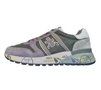 PREMIATA Herrenschuhe Sneaker aus Nylon und Wildleder Lander_7706 Grün-Grau, grün, 42 EU