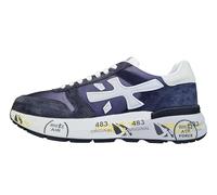 PREMIATA Herrenschuhe Sneaker Wildleder Stoff Mick_7209 Blau-Weiß, blau, 42 EU