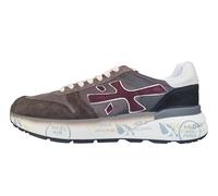 PREMIATA Herrenschuhe Sneaker Wildleder Stoff Mick_7714 Braun-Weiß, Weiß und Braun., 41 EU