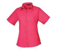 Premier - Bluse für Damen kurzärmlig (Leuchtend Pink) EU 50 / UK 22