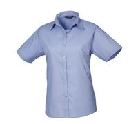 Premier - Bluse für Damen kurzärmlig (Mittelblau) EU 40 / UK 12
