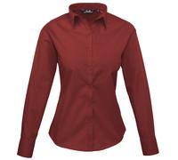 Premier - Bluse für Damen Langärmlig (Burgunder) EU 44 / UK 16