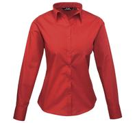 Premier - Bluse für Damen Langärmlig (Rot) EU 38 / UK 10