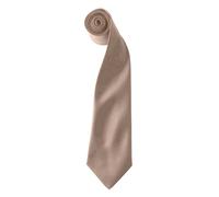 Premier Colours Herren Satin Clip Krawatte (2er Pack) (Khaki) Einheitsgröße