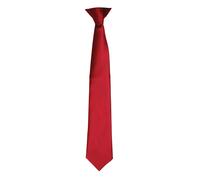 Premier Colours Herren Satin-Clip-Krawatte (Burgund) Einheitsgröße