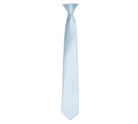 Premier Colours Herren Satin-Clip-Krawatte (Hellblau) Einheitsgröße