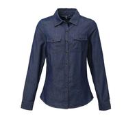 Premier - Hemd Jeans Style Naht für Damen (Indigo-Jeansblau) XS
