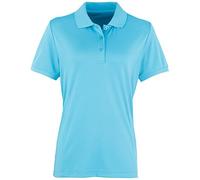 Premier - Women's CoolcheckerÆ piquÈ Polo - Turquoise - XS