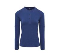 Premier Womens/Ladies Long John Plain Roll Sleeve T-Shirt (Indigo Denim) EU 40 / UK 12