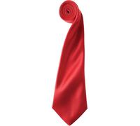 Premier Workwear Unisex Satin Krawatte 'Colours' PR750 red (ca. pantone 200) 144 x 8,5 cm