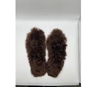 Premium Alpaka Einlegesohlen braun - 100% Alpaka Fell - Wärmende Schuhsohlen für Damen & Herren - Naturfell Sohlen Handgefertigt - Unikat - Wärmend, weich & atmungsaktiv (Gr. XL - 43/44)
