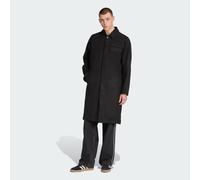 Langmantel ADIDAS ORIGINALS "P ESS OVERCOAT", Herren, Gr. M, schwarz, Obermaterial: 55% Polyester, 40% Polyacryl, 5% Wolle, Mäntel (11202518-M) schwarz