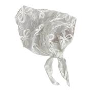 Premium Halstuch aus Häkelspitze für Damen, künstlerische Ausschnittdetails, pflegeleicht, Turban Hüftabdeckungen, Zubehör, leichter dreieckiger Spitzenschal