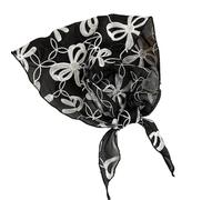 Premium Halstuch aus Häkelspitze für Damen, künstlerische Ausschnittdetails, pflegeleicht, Turban Hüftbezüge, Accessoire, Mehrzweck Spitzenwickel für Outfits