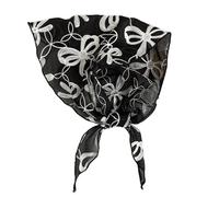 Premium Halstuch aus Häkelspitze für Damen, künstlerische Ausschnittdetails, pflegeleicht, Turban Hüftabdeckungen, Zubehör, leichter dreieckiger Spitzenschal