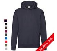 PREMIUM HOODED SWEAT | Hoodie Unisex – Doppelkapuze, Kängurutasche, Baumwolle-Polyester-Mix, Komfortabler Kapuzenpullover für Herren & Damen deep navy M