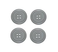 Premium Knopf Knöpfe 20mm 4 loch Gray Contours Grau 4 Stück (0305)