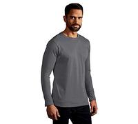 Premium Langarmshirt Herren, Stahlgrau, L