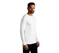 Premium Langarmshirt Herren, Weiß, XXL