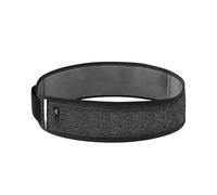 Premium Laufgürtel für Herren & Damen - eleganter Running Belt aus weichem Performance-Material - ultraflache Jogging Gürteltasche mit Handyfach (Grau,S(60-85cm))