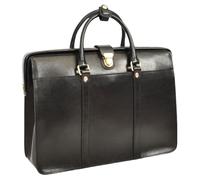 Premium Leder Arzttasche gerahmt Professionals Aktentasche D8646 | Goldfarbene Hardware, mehrere Farboptionen, strukturierter Rahmen, geräumiger Innenraum, Tragegriff oben