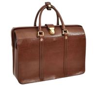 Premium Leder Arzttasche gerahmt Professionals Aktentasche D8646 | Goldfarbene Hardware, mehrere Farboptionen, strukturierter Rahmen, geräumiger Innenraum, Tragegriff oben