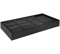 Premium Living Schmuckbox Unit - L in Grau , in Grau , Textil, Holzwerkstoff , 43x79.5 cm , Dekorfolie,Webstoff,Nachbildung , 004201002711