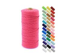 Premium Makramee Garn 3mm X 50/100/200/500m Rope Baumwollgarn Baumwollkordel Makrameegarn Wolle Schnur Geflochten Dick Macramee Yarn Kordel Baumwolle Braided Cotton Cord Baumwollseil (200m,13)