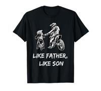 Premium Motocross Shirt Vater so der Sohn Dirt Bike T-Shirt T-Shirt