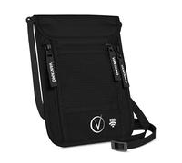 Premium Neck Wallet Travel Pouch und Passport Holder, RFID Protected, passt für Passport mit Cover. Neck Holder für Männer und Frauen, Onyx