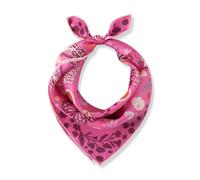 Premium Nickituch aus reiner Seide mit SUPERWOMAN-Motiven pink - Gr. - ONE SIZE