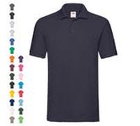 PREMIUM POLO | Poloshirt Herren & Damen – Klassisches Baumwoll-Poloshirt mit Rippkragen, Dreiknopfleiste und Seitenschlitzen – Classic Fit deep navy 3XL
