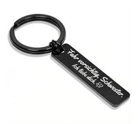 PREMIUM Schlüsselanhänger mit Gravur Fahr vorsichtig Mama Papa Oma Opa Bruder Schwester Schatz als Glücksbringer und Schutzengel - Keychain für deinen Lieblingsmensch (Schwester)