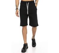 Premium Shorts Sweatpants kurze Hose Jogger Bequem Lässig Schwarz S