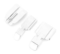 Premium Silber Unsichtbarer Reißverschluss-Nähfuß Set 3 Stück Edelstahl