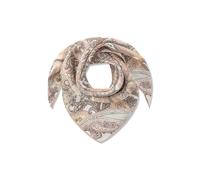 Premium Tuch aus reiner Seide mit Paisleymuster beige - Gr. - one size