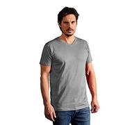 E3025 Promodoro Herren Premium V Ausschnitt T-Shirt Kurzarm New Light Grey (Solid) XXL