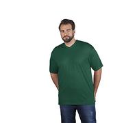 Premium V-Ausschnitt T-Shirt Plus Size Herren, Waldgrün, 5XL