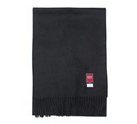PREMIUMARMADA Hipster Schal aus 100% Wolle Alpaka, eleganter Winterschal, Wollschal aus feiner 100% Alpaka Wolle, weich, warm, pures elegantes Naturhaar unisex, natur (schwarz)
