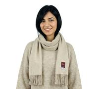 PREMIUMARMADA Purer Wollschal aus 100% Wolle Alpaka, eleganter Winterschal, Wollschal aus feiner 100% Alpaka Wolle, weich, warm, pures elegantes Naturhaar unisex, natur (cream)